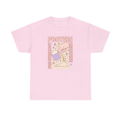 pre & workout & protein & creatine Cotton Tee