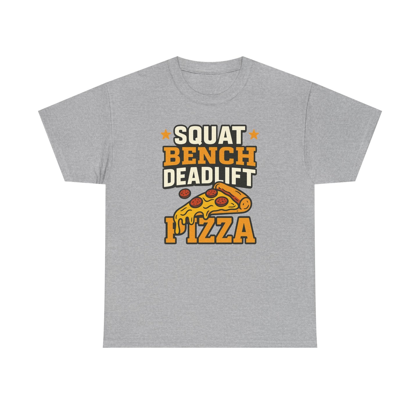 Squat Bench Deadlift Pizza Cotton T-shirt