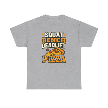 Squat Bench Deadlift Pizza Cotton T-shirt