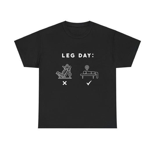 Leg Day Unisex Heavy Cotton Tee