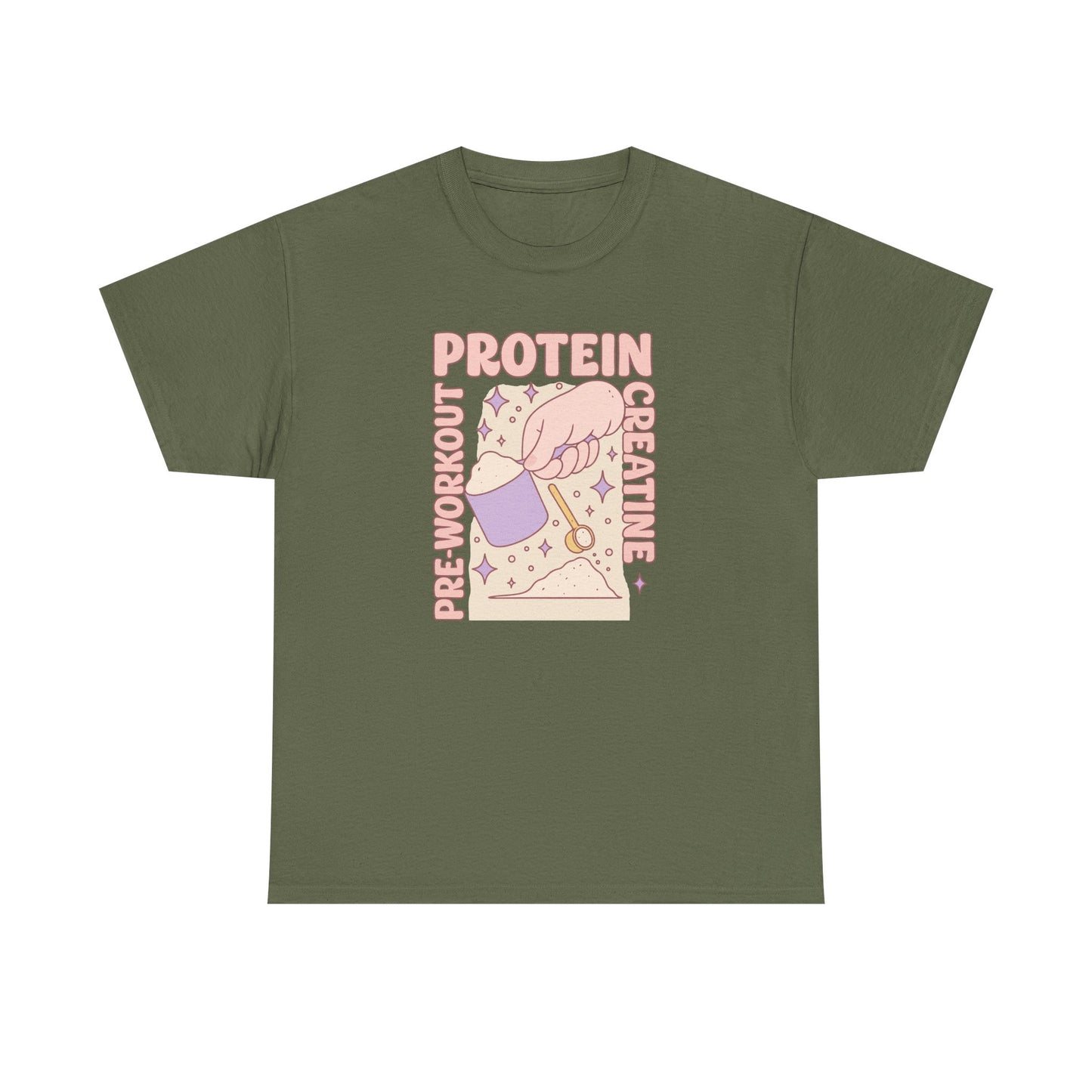 pre & workout & protein & creatine Cotton Tee
