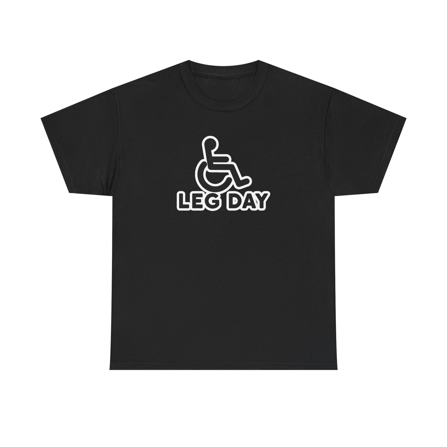 Leg Day Disabled Sign Cotton T-shirt
