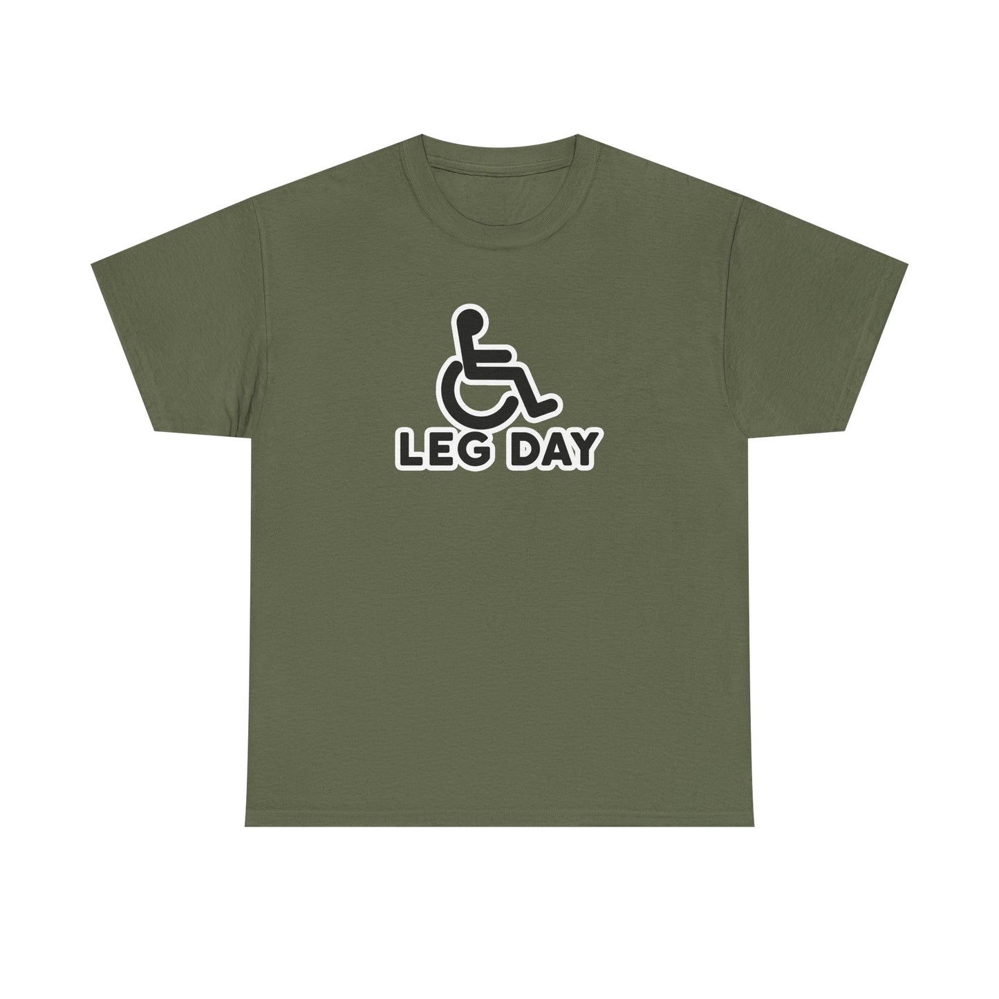 Leg Day Disabled Sign Cotton T-shirt