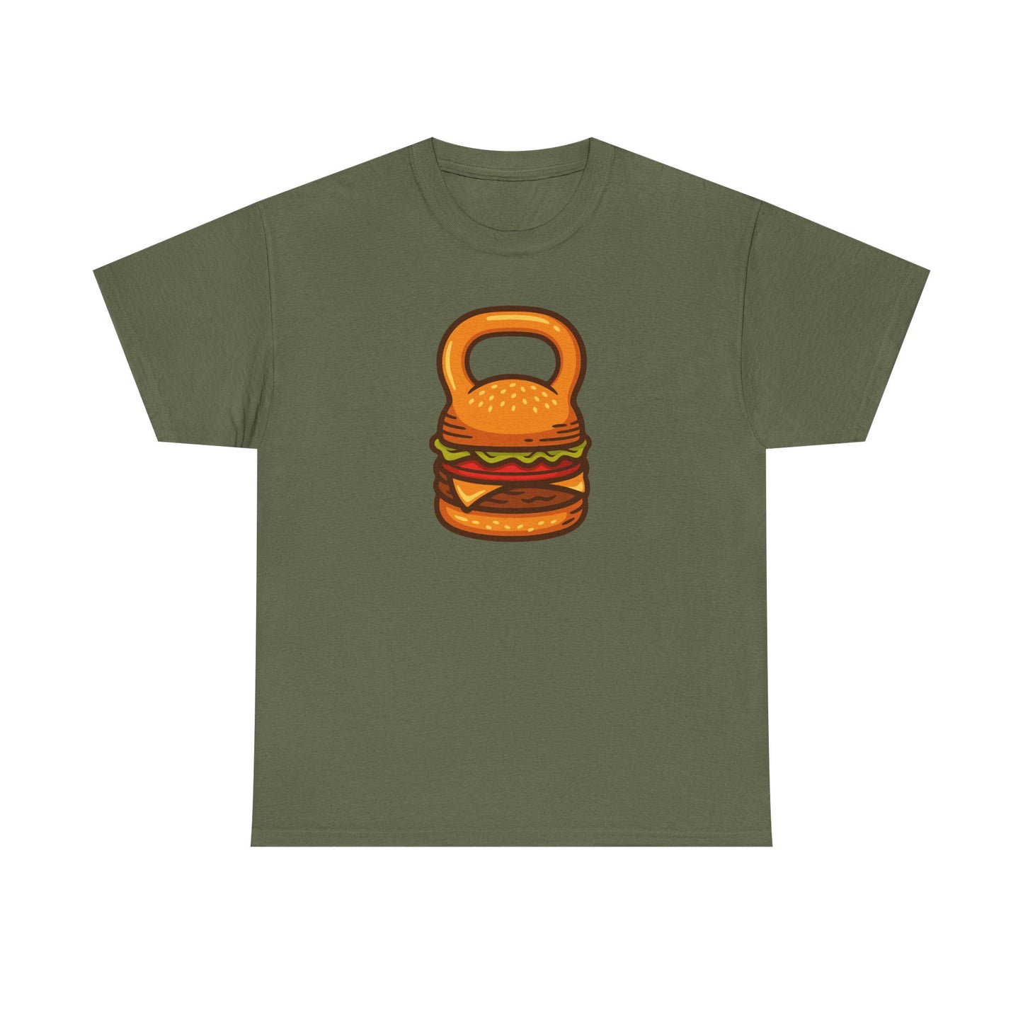 Burger Kettlebell Cotton T-shirt