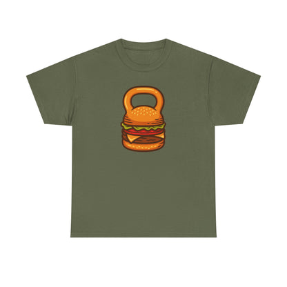 Burger Kettlebell Cotton T-shirt