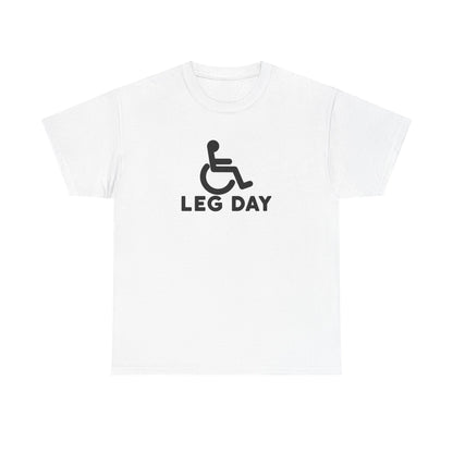 Leg Day Disabled Sign Cotton T-shirt