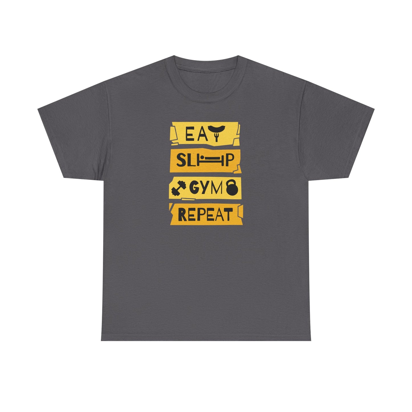 Eat Sleep Gym Repeat Cotton T-shirt