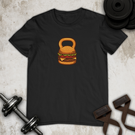Burger Kettlebell Cotton T-shirt