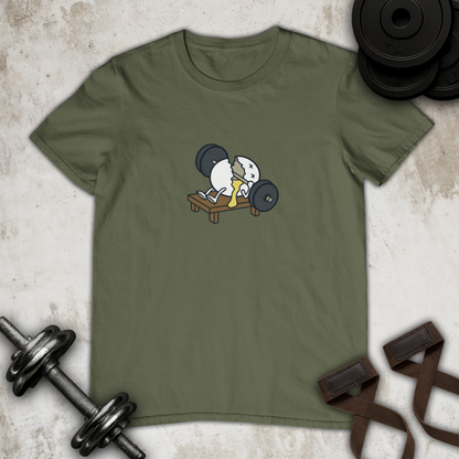 Chest Press Egg Cotton T-shirt