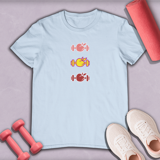 Colorful Dumbbells  Cotton T-shirt