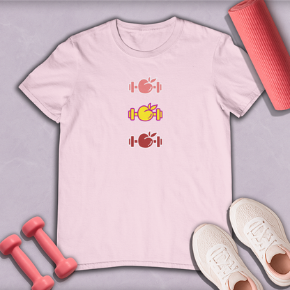 Colorful Dumbbells  Cotton T-shirt