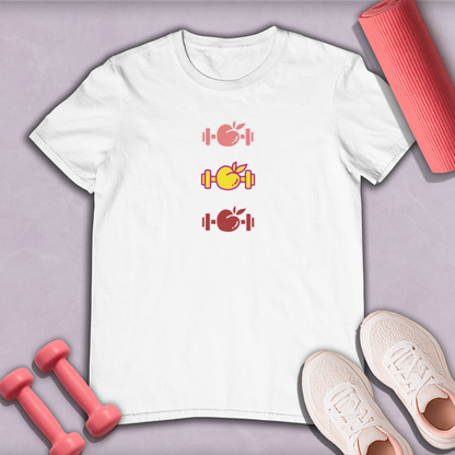 Colorful Dumbbells  Cotton T-shirt
