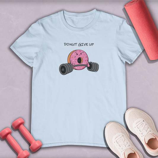 Donut Give Up Cotton T-shirt