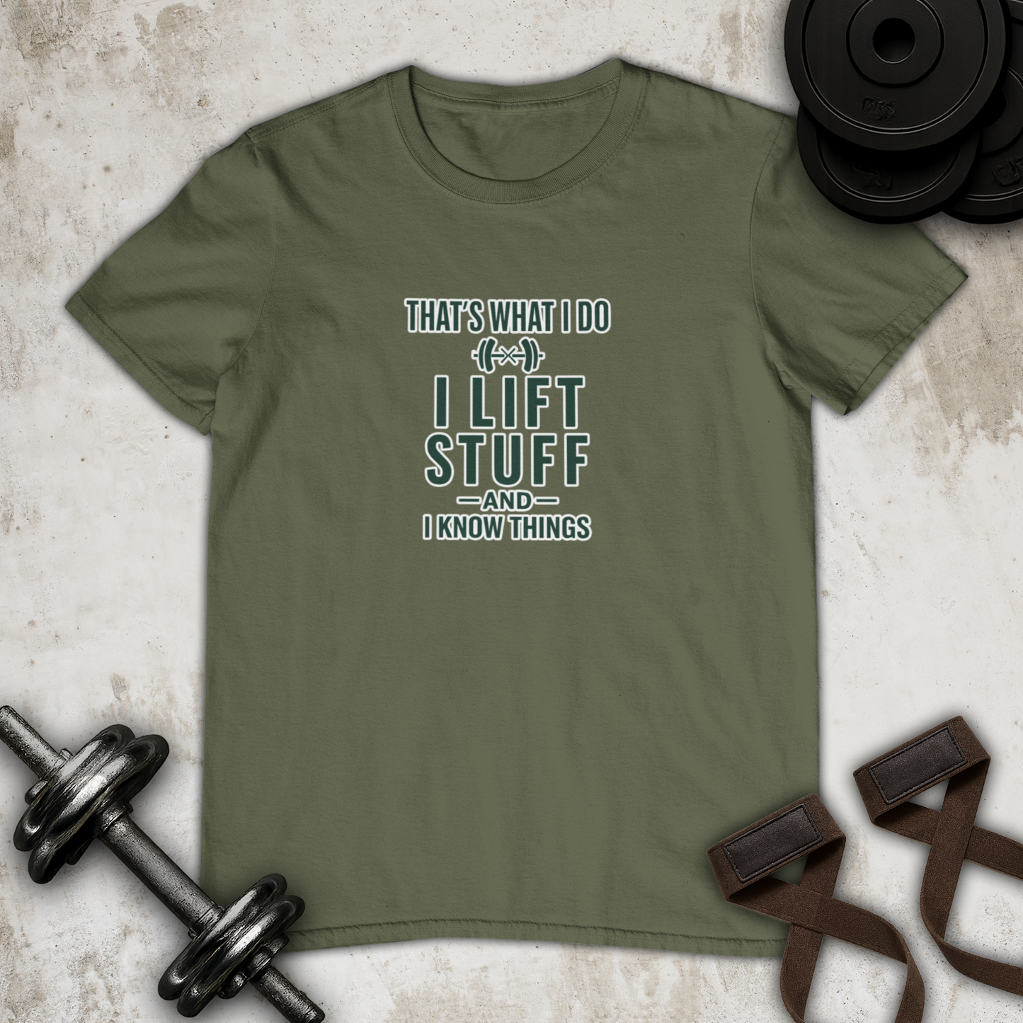 I lift stuff Cotton T-shirt