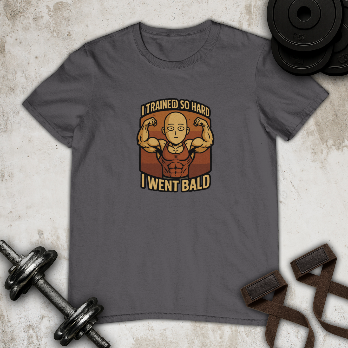 I went bald Cotton T-shirt