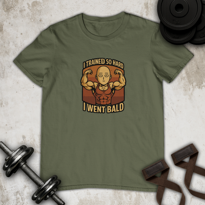 I went bald Cotton T-shirt