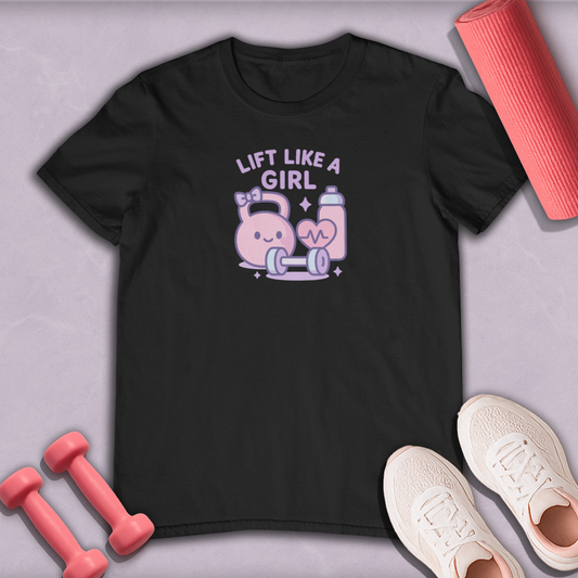 Lift Like A Girl Cotton Tee