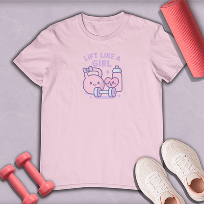 Lift Like A Girl Cotton Tee