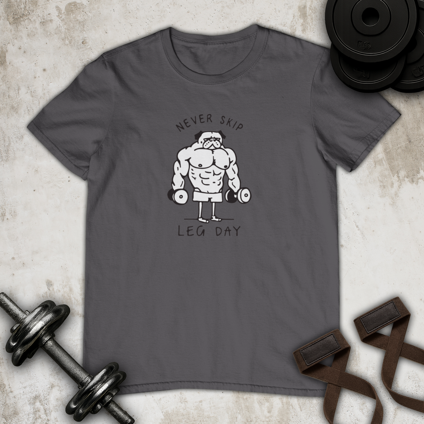 never skip leg day Cotton T-shirt