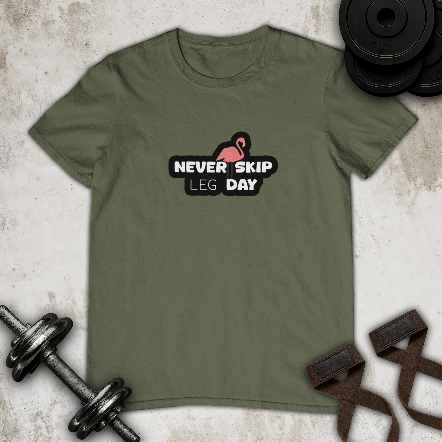 Never Skip Leg Day  Cotton T-shirt