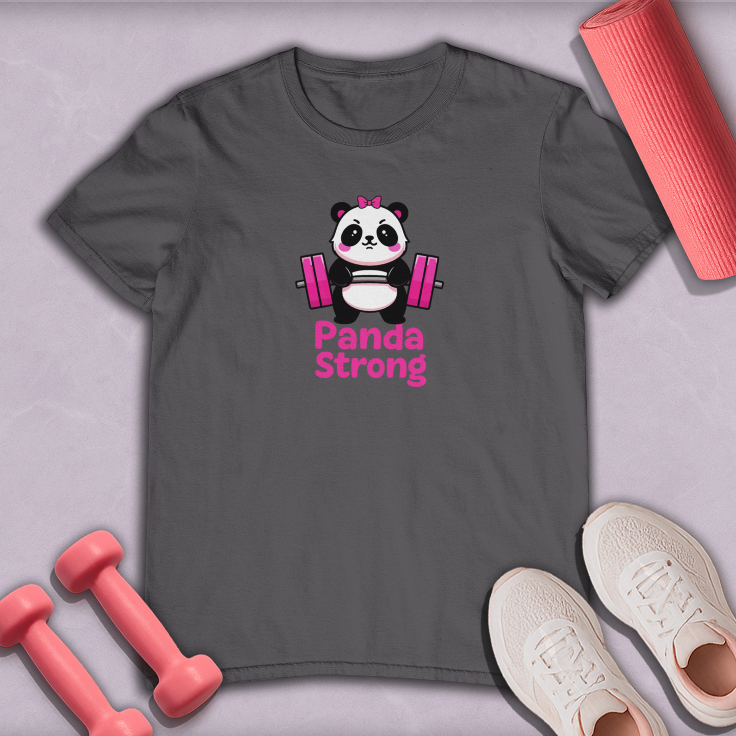 Panda the lifter Cotton Tee