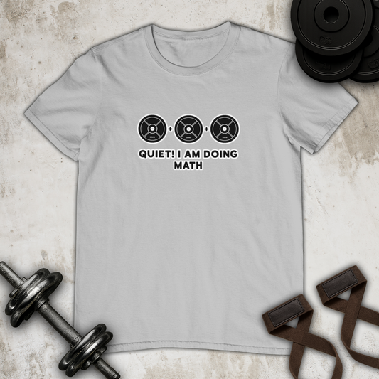 QUIET ! i am doing math  Cotton T-shirt