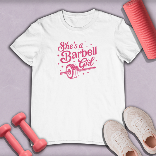 She's a barbell girl Cotton Tee