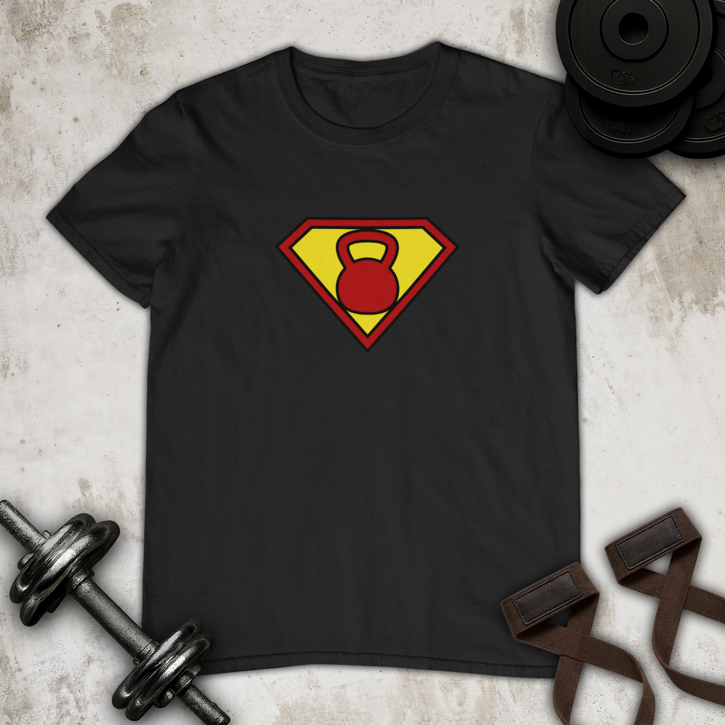 Superman Kettlebell Cotton T-shirt
