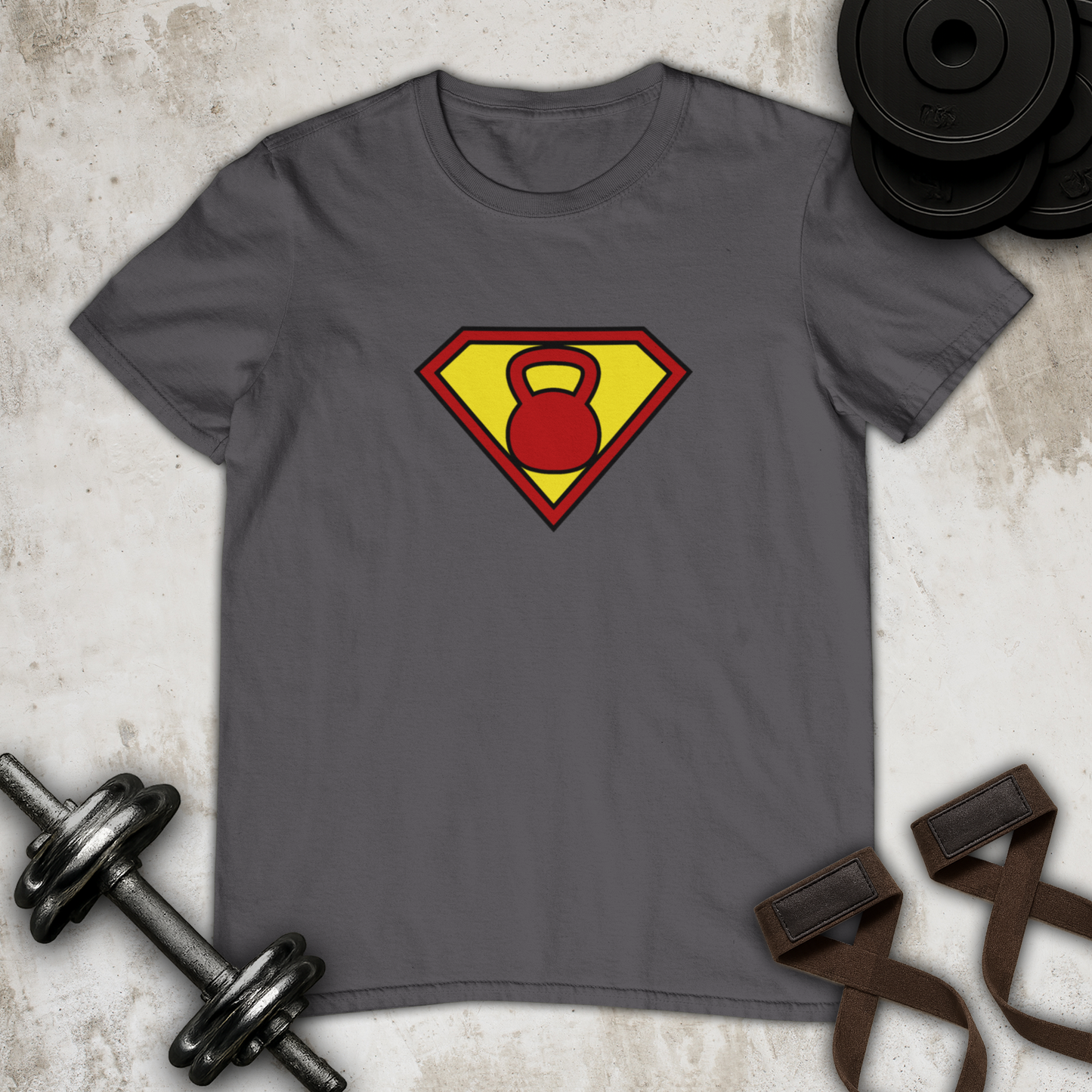 Superman Kettlebell Cotton T-shirt