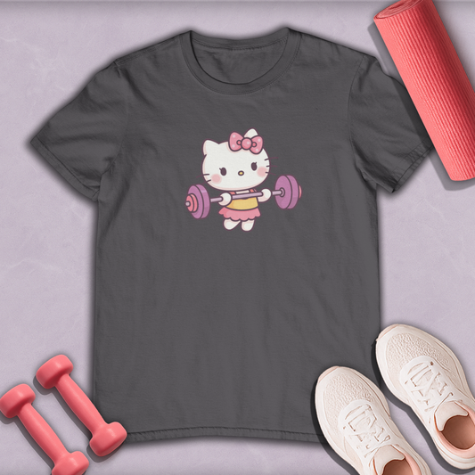 hello kitty barbell Cotton Tee