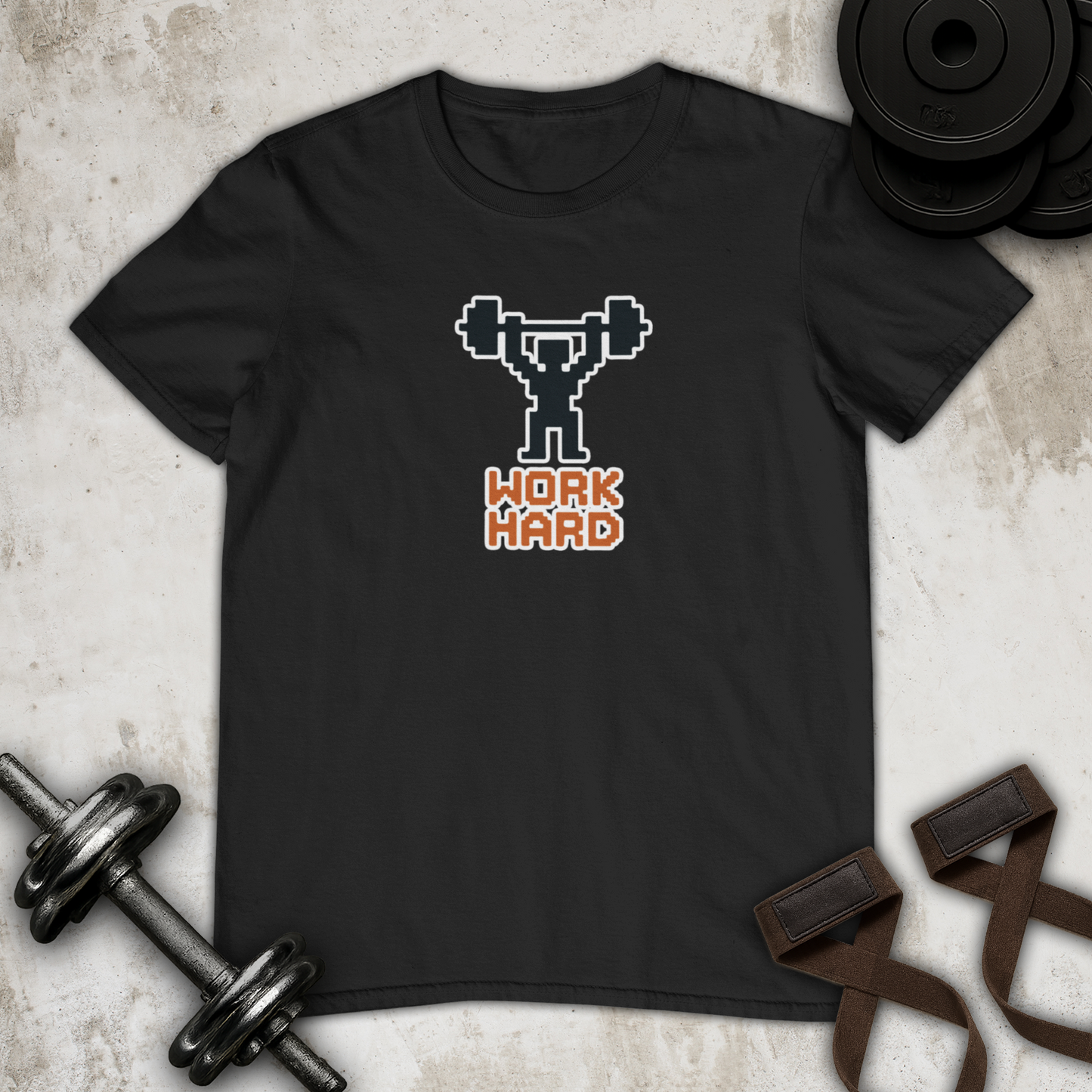 pixeled lifter Cotton T-shirt