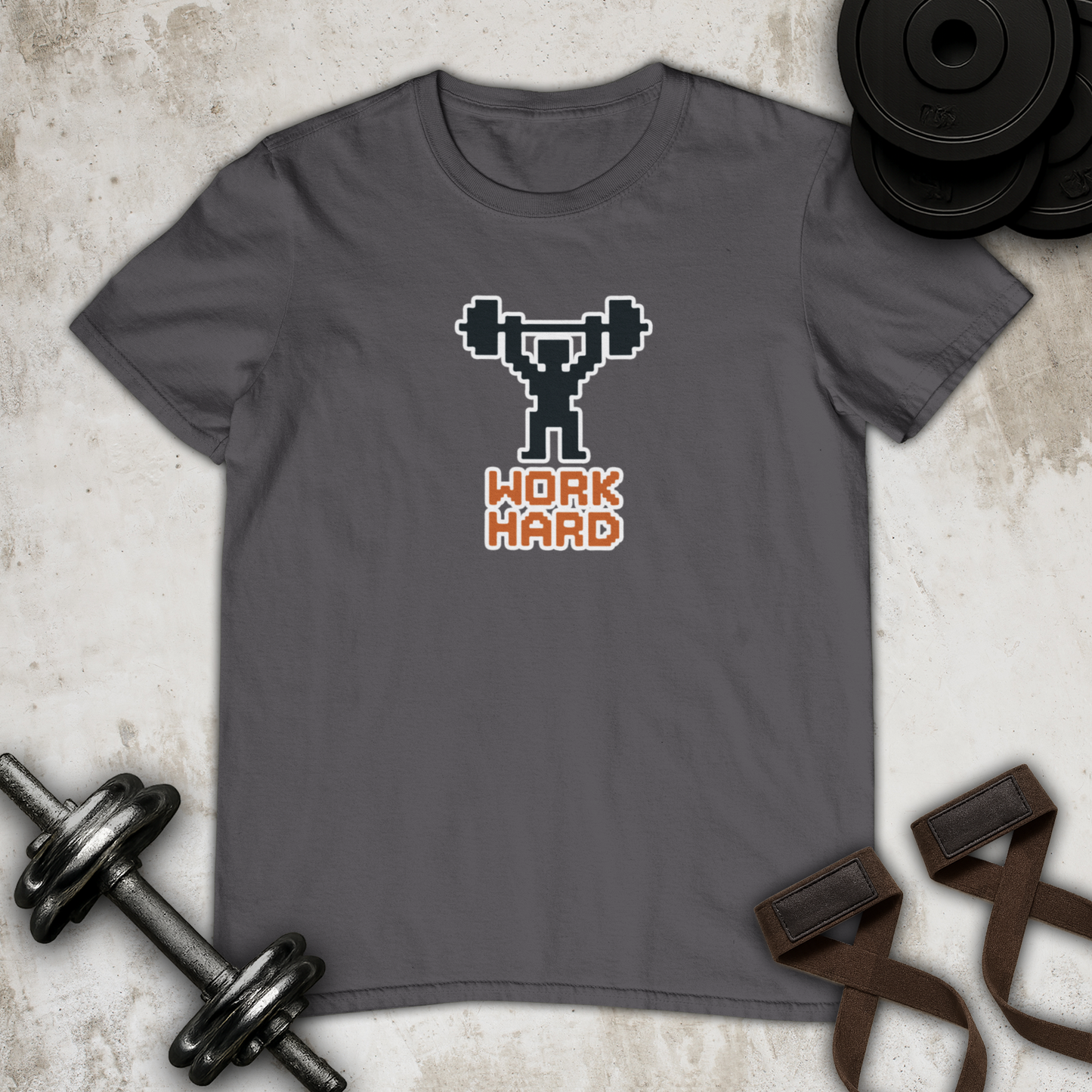 pixeled lifter Cotton T-shirt